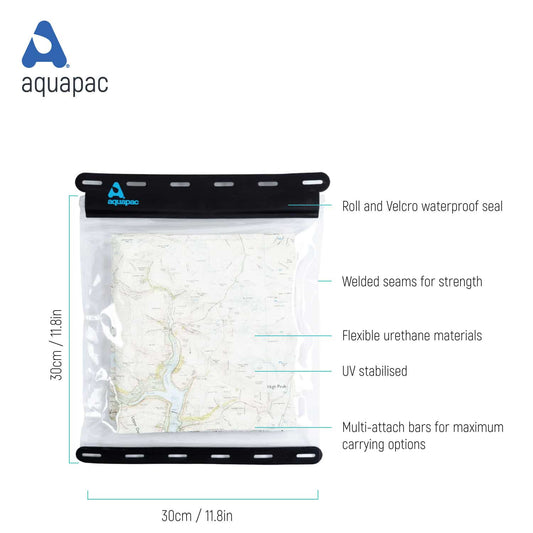 Aquapac Kaituna Lightweight Waterproof Map Case – Large