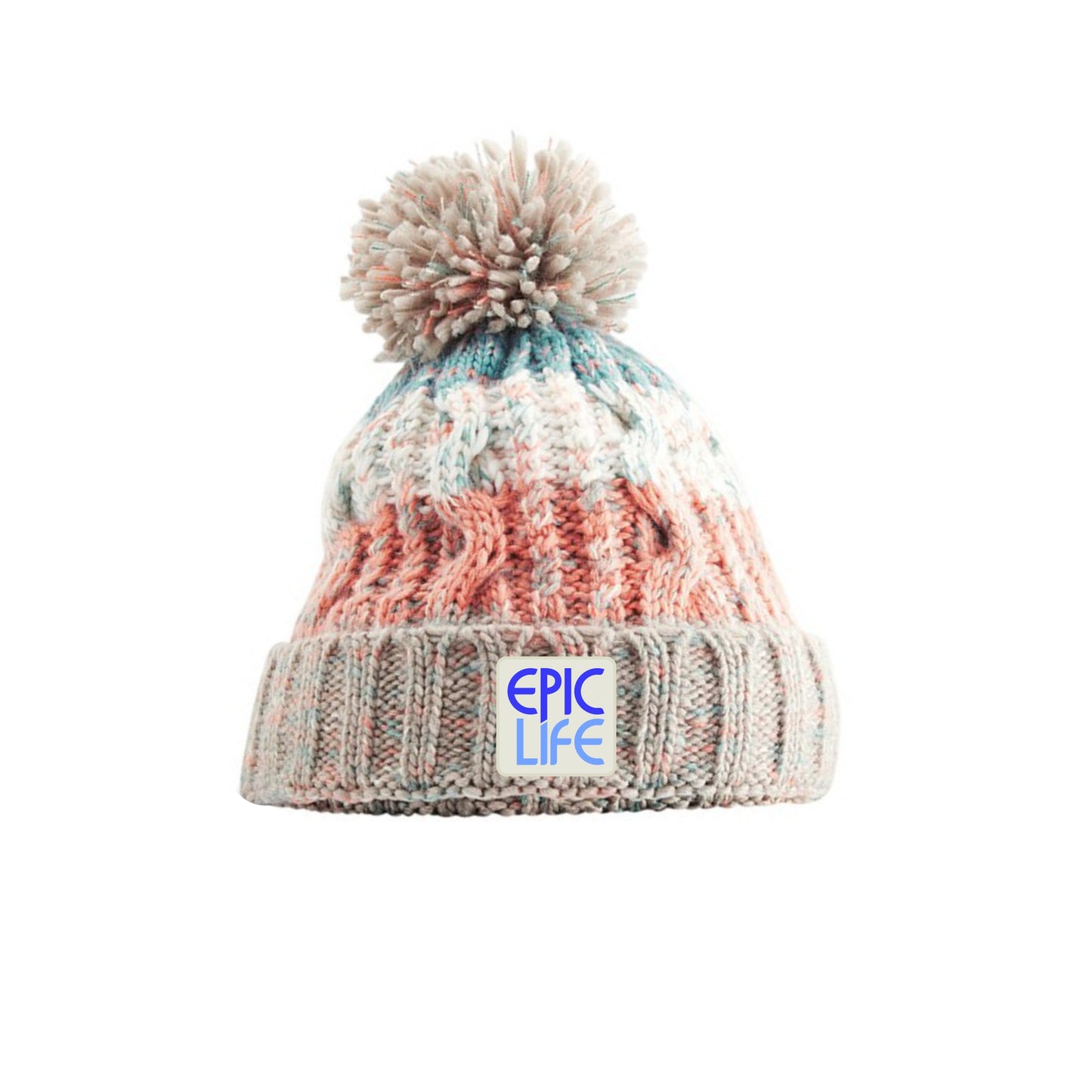 Corkscrew Pom Pom Beanie