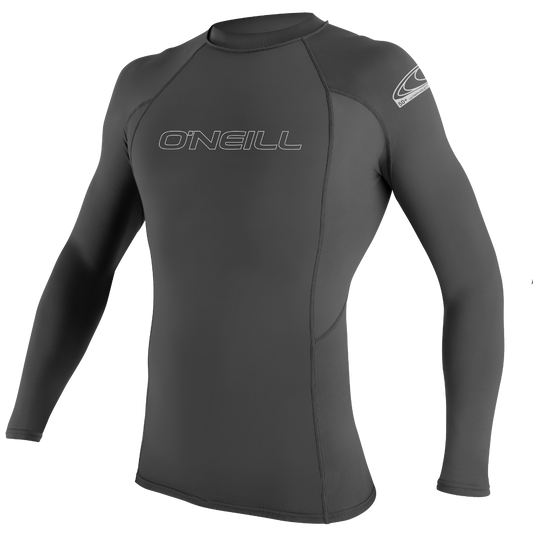 O'Neill Basic Skins Long Sleeve Rash Vest - Graphite