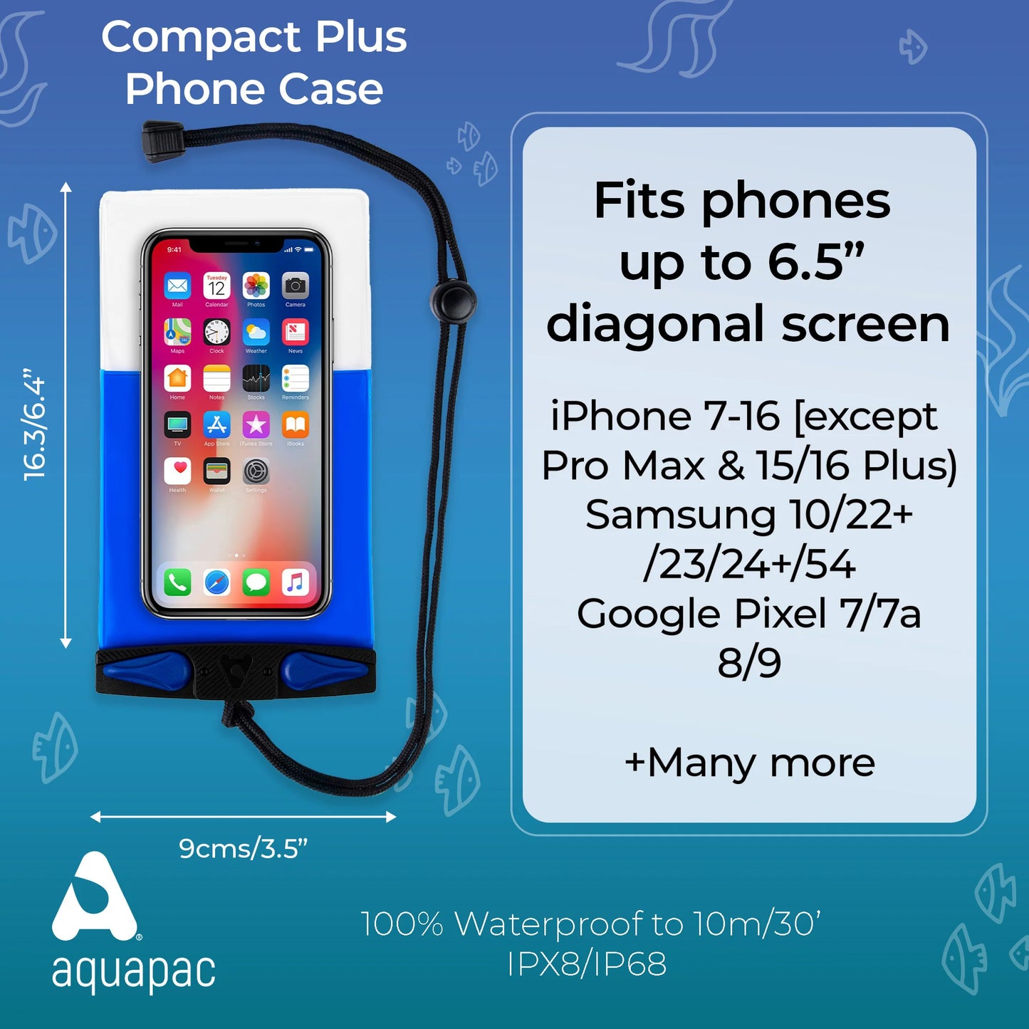 Aquapac Waterproof Floating Phone Case – Compact Plus / Small