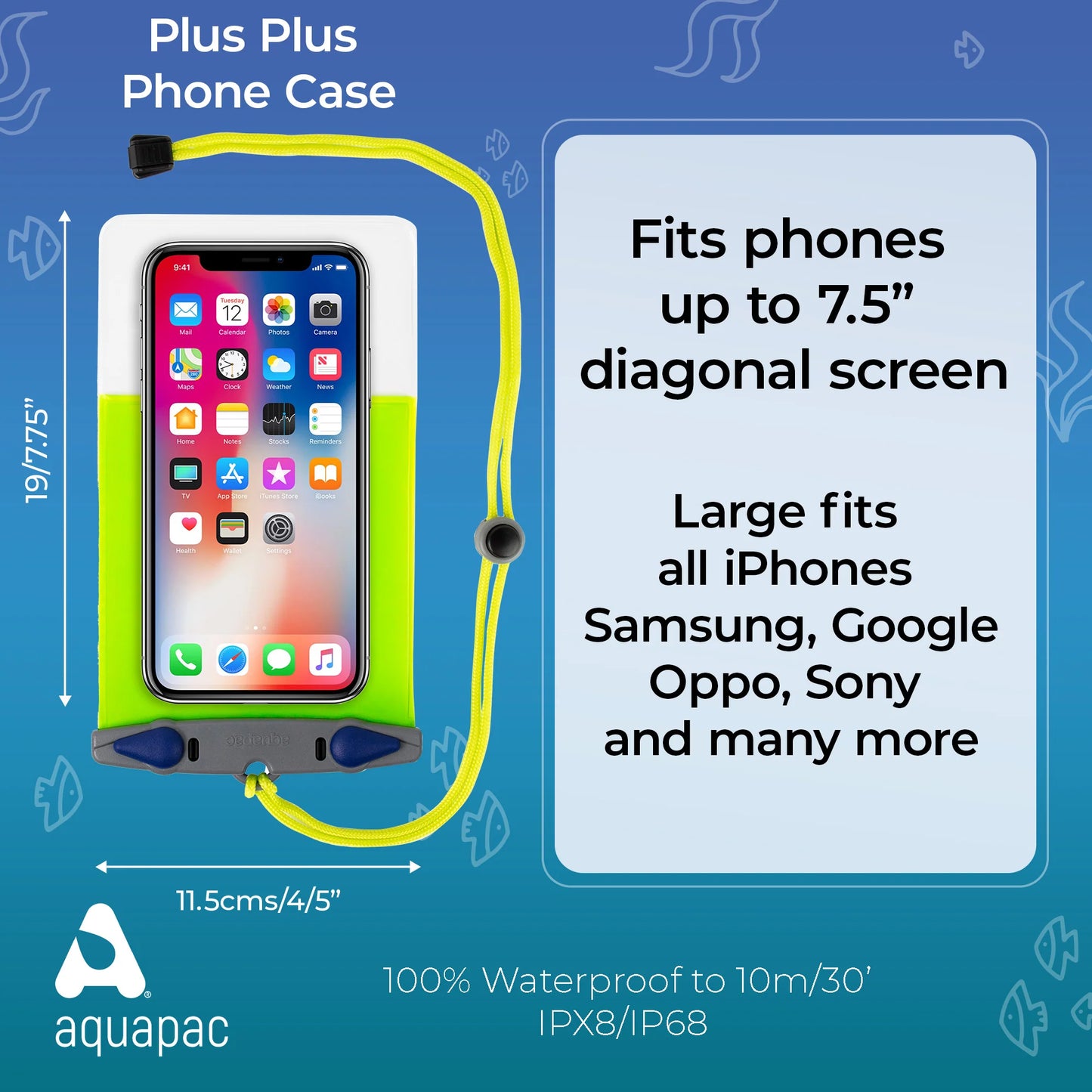 Aquapac Waterproof Floating Phone Case – Plus Plus / Large