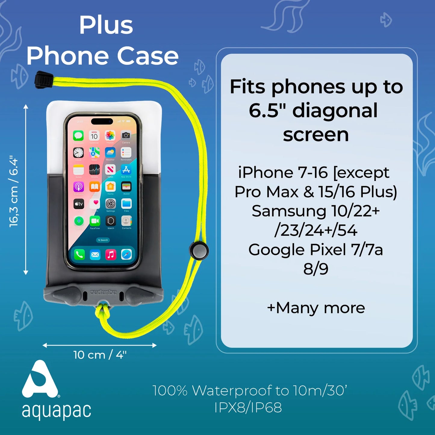 Aquapac Waterproof Floating Phone Case – Plus / Medium