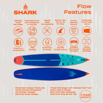 Shark Venture Flow Inflatable SUP 12'6 x 32" x 5"