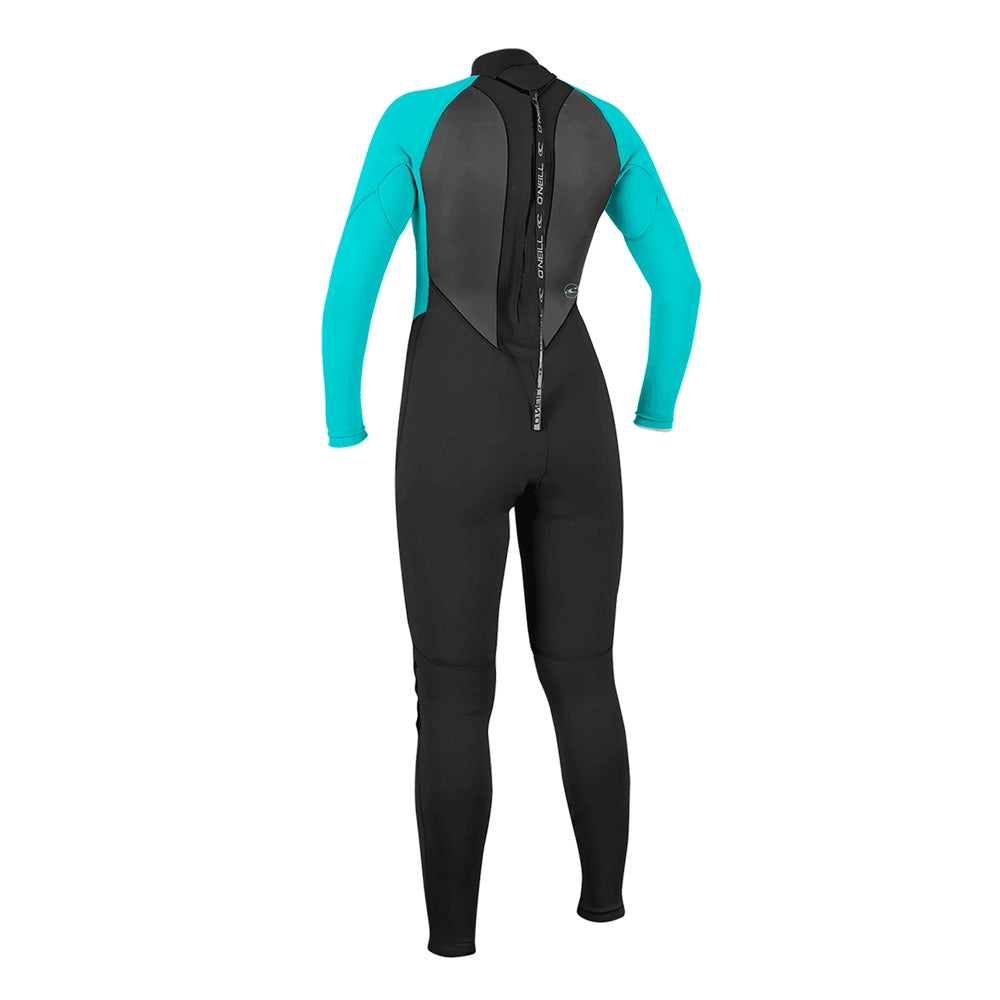 O'Neill Reactor-2 3/2mm Back Zip Full - Women's (Black/Light Aqua)