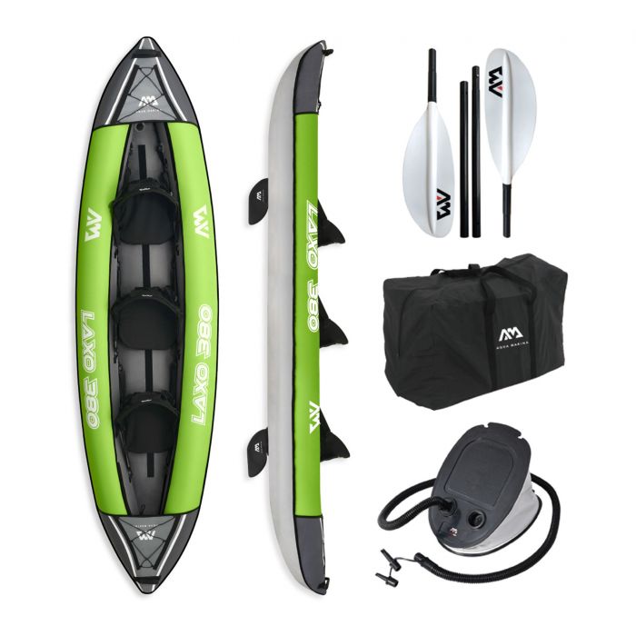 Aqua Marina Laxo-380 Inflatable Heavy Duty 3 Man Kayak