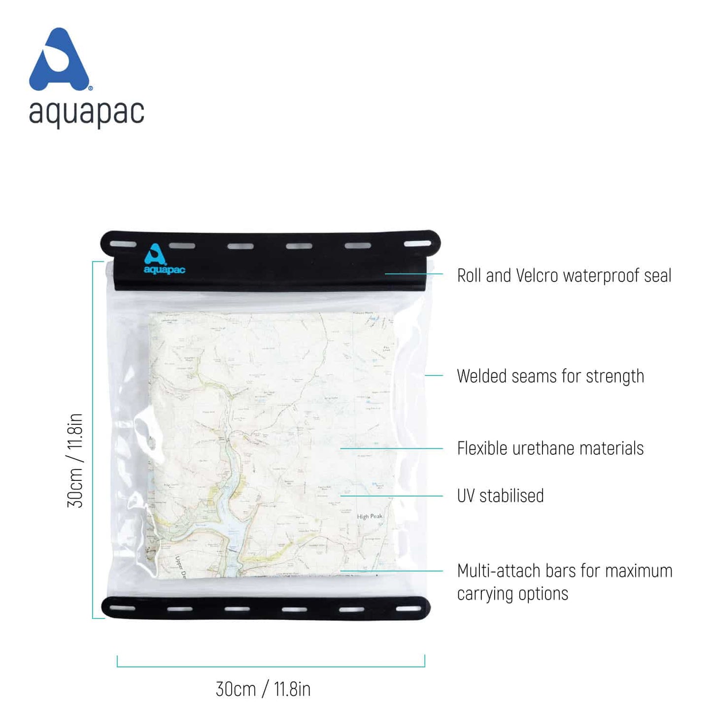 Aquapac Kaituna Lightweight Waterproof Map Case – Large