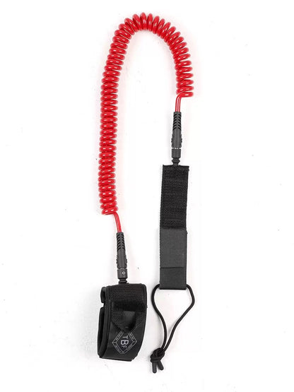 Two Bare Feet Deluxe Heavy Duty Coiled Leash 7mm - Red