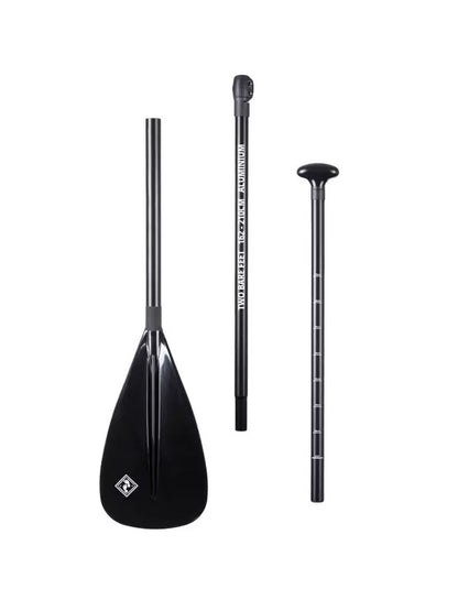 Two Bare Feet Standard 3 Piece Aluminium SUP Paddle (Black)