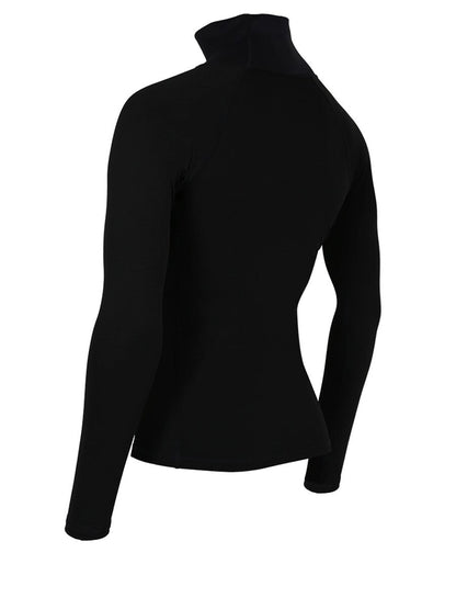 Two Bare Feet Thermal Long Sleeve Rash Vest (Black)